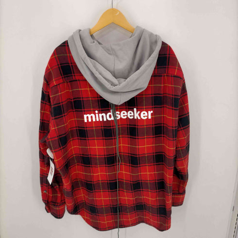 マインドシーカー Mindseeker NEW BASIC LOGO HOOD FLANNEL SHIRT メンズ JPN:M