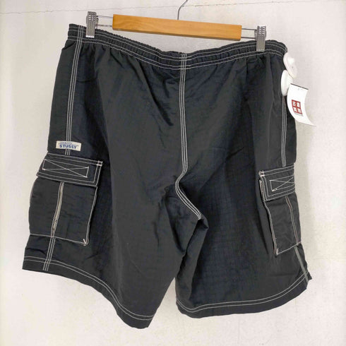 ステューシー Stussy 90s MADE IN USA ホワイトステッチナイロンショーツ メンズ JPN:M