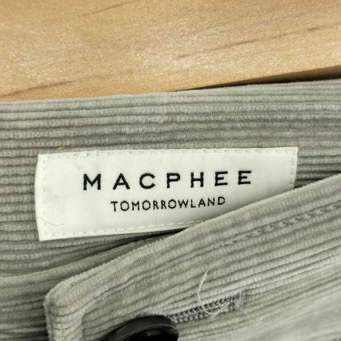 マカフィー MACPHEE ポリエステルコットンコーデュロイ Iラインマキシスカート レディース JPN:36
