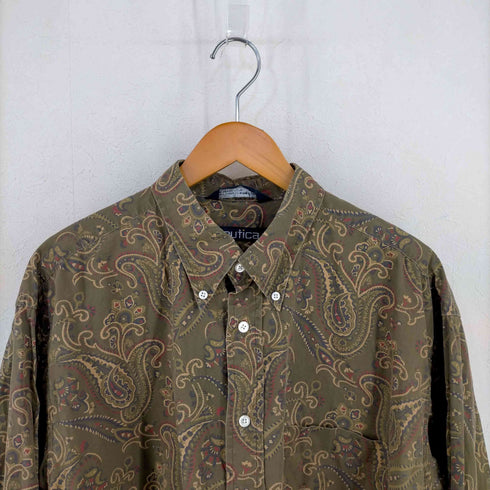 ノーティカ NAUTICA ペイズリー柄 BDシャツ メンズ import:XL