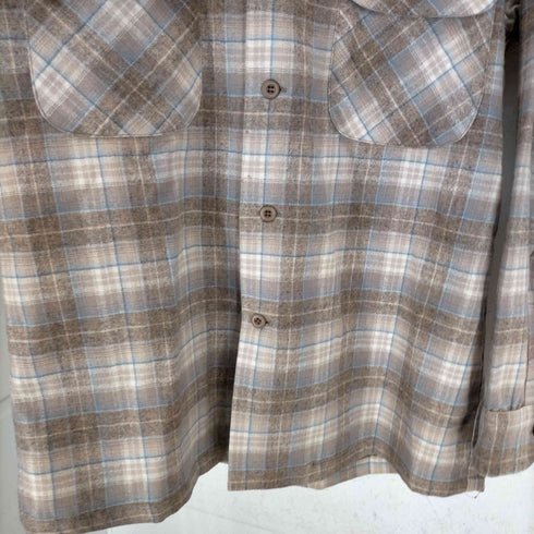 ペンドルトン PENDLETON MADE IN USA オープンカラーウールマドラスチェックシャツ メンズ JPN:M