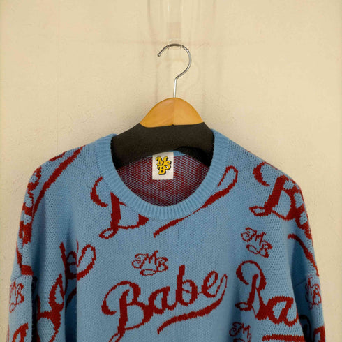 マイシュガーベイブ My Sugar Babe / MSB ロゴ アクリルニット メンズ L