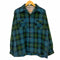 TROY OF CALIFORNIA 60S~ 韓国製 ボックスシルエット チェック柄 開襟 ネルシャツ メンズ import:L