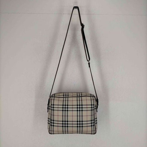 バーバリー BURBERRY プレートロゴチェックショルダーバッグ メンズ