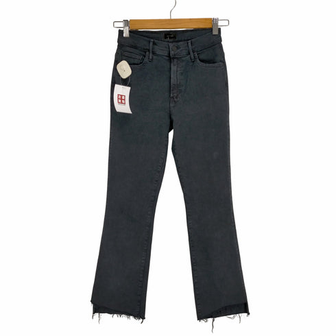 マザー mother ADED BLACK INSIDER CROP デニムパンツ レディース US:25