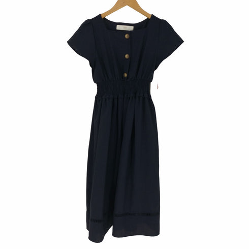 トッコクローゼット tocco closet フロントボタンスクエアネックフレアワンピース レディース JPN:M