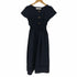 トッコクローゼット tocco closet フロントボタンスクエアネックフレアワンピース レディース JPN:M