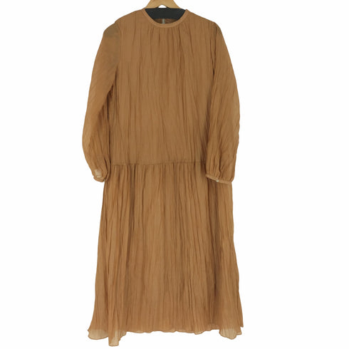 ユナイテッドアローズグリーンレーベルリラクシング UNITED ARROWS green label relaxing FFC プリーツカコウ マキシ ワンピース レディース