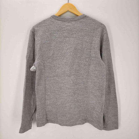 ウェアハウス WAREHOUSE 日本製 長袖 ヘンリーネックTシャツ 霜降り メンズ import:M