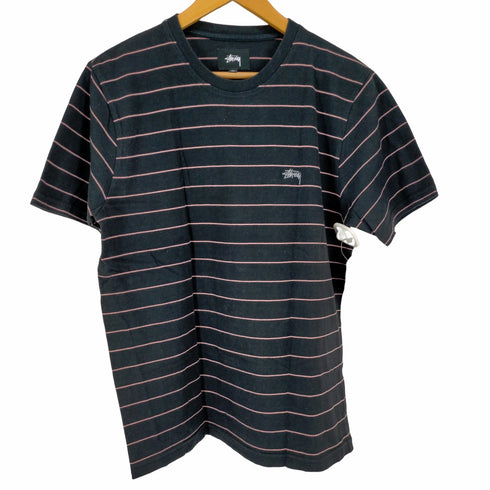 ステューシー Stussy 00S ロゴ刺繍 ボーダーTシャツ S/S メンズ import:S