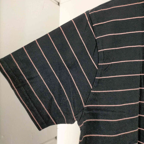 ステューシー Stussy 00S ロゴ刺繍 ボーダーTシャツ S/S メンズ import:S