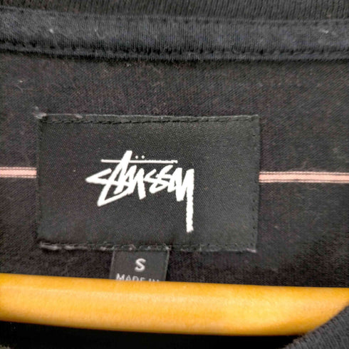 ステューシー Stussy 00S ロゴ刺繍 ボーダーTシャツ S/S メンズ import:S