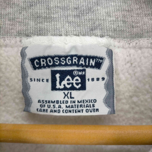 リー Lee 90S メキシコ製 企業ロゴ刺繍 霜降り 裏起毛トレーナー メンズ import:XL