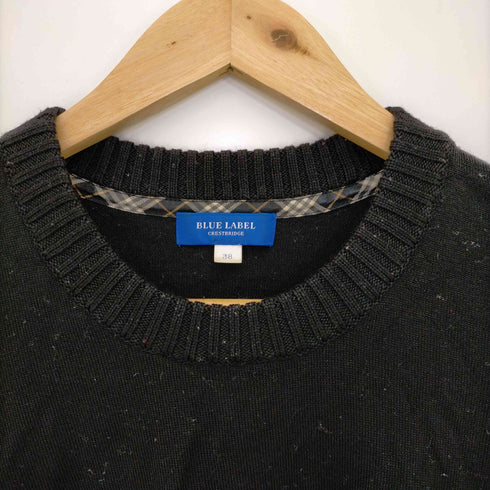 ブルーレーベルクレストブリッジ BLUE LABEL CRESTBRIDGE ウールニットセーター レディース 38