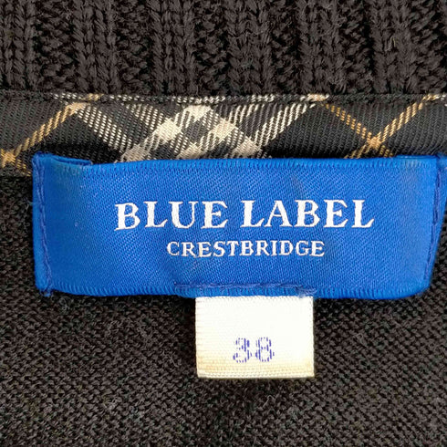 ブルーレーベルクレストブリッジ BLUE LABEL CRESTBRIDGE ウールニットセーター レディース 38