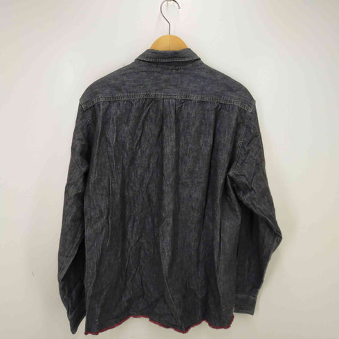 ステューシー Stussy 90s 紺タグ usa ロングスリーブデニムシャツ メンズ JPN:L