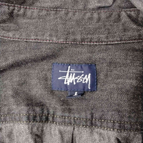 ステューシー Stussy 90s 紺タグ usa ロングスリーブデニムシャツ メンズ JPN:L