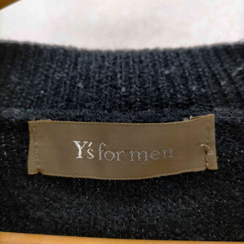 ワイズフォーメン Ys for men 90s 茶タグ アーガイルデザインウールジップカーディガン メンズ