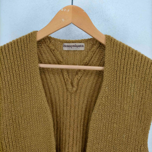 イッセイミヤケ ISSEY MIYAKE 70s オールスタイルタグ ボタンレスウールニットベスト メンズ