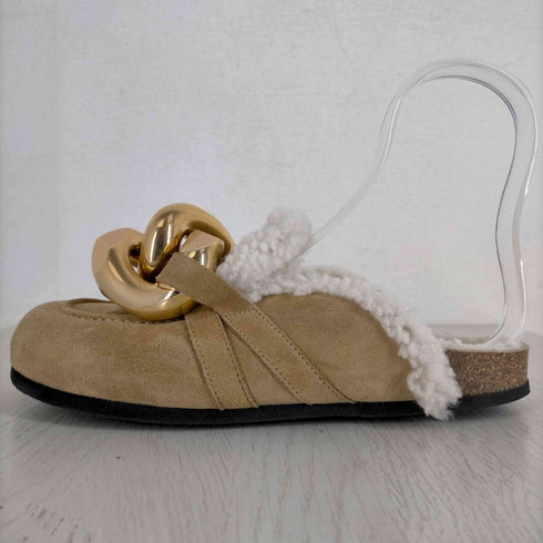 ジェイダブリューアンダーソン J.W.ANDERSON CHAIN LOAFERS チェーン装飾 スウェードボアローファー レディース 39