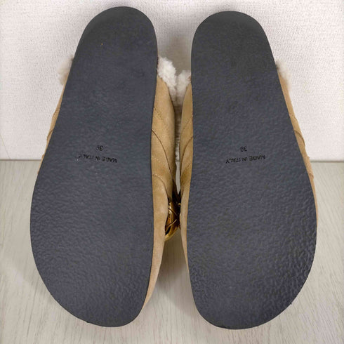 ジェイダブリューアンダーソン J.W.ANDERSON CHAIN LOAFERS チェーン装飾 スウェードボアローファー レディース 39