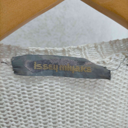 イッセイミヤケ ISSEY MIYAKE 80S 筆タグ コットンドレープカーディガン レディース