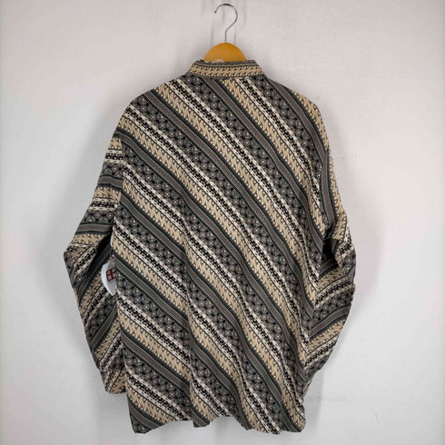 ArjunaWeda ロングスリーブバティックシャツ メンズ 3XL