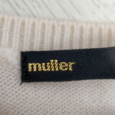 ミュラーオブヨシオクボ muller of yoshiokubo シルク混 フリンジニットセーター レディース 36