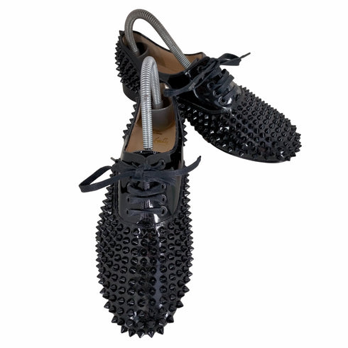 クリスチャンルブタン CHRISTIAN LOUBOUTIN スタッズ エナメルドレスシューズ レディース 37 1/2