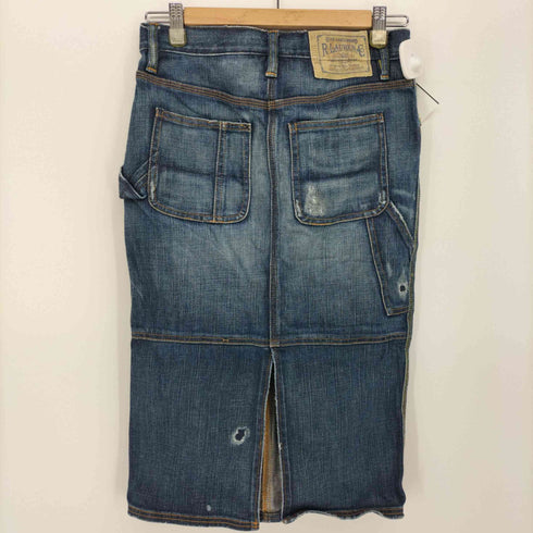 ラルフローレン RALPH LAUREN BLUE LABEL ダメージ加工 ボタンフライ デニム タイトスカート レディース 7