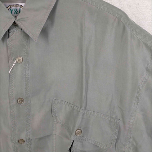 YICK LEE レギュラーカラーシルクシャツ メンズ JPN:L
