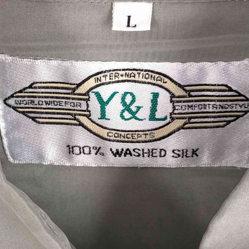 YICK LEE レギュラーカラーシルクシャツ メンズ JPN:L