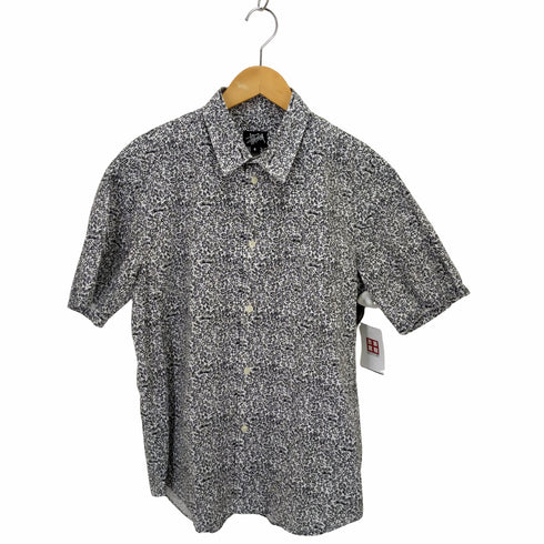 ステューシー Stussy 90s 紺タグ 総柄半袖シャツ メンズ L