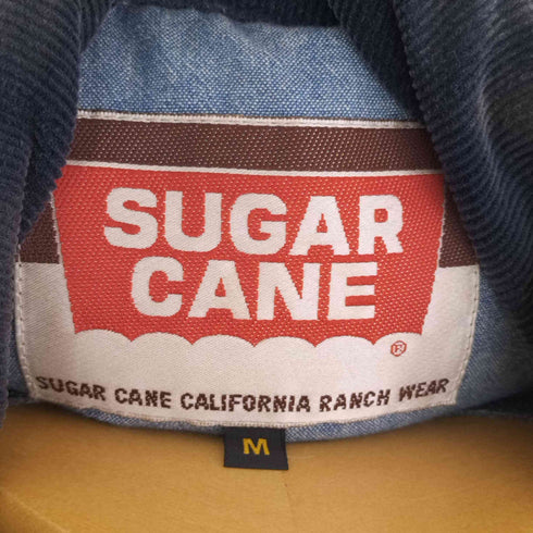 シュガーケーン SUGAR CANE レザー切替 ダウンベスト ヒッコリー メンズ JPN:M