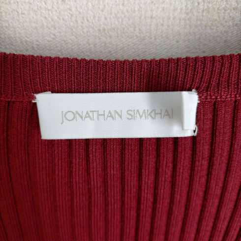 JONATHAN SIMKHAI レーヨン混 リブロングワンピース レディース