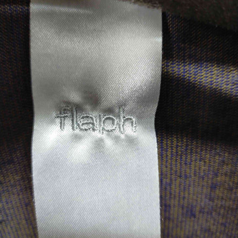 flaph 75 千鳥格子 玉虫カラー コーデュロイシャツ メンズ