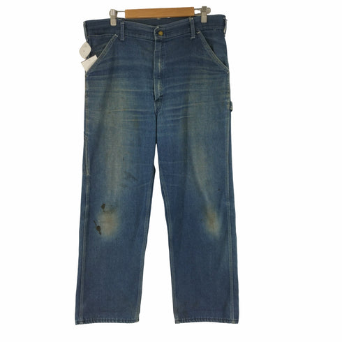 シアーズ Sears 70s ペインターデニムパンツ 白ステッチ SCOVILLジッパー メンズ 38×30