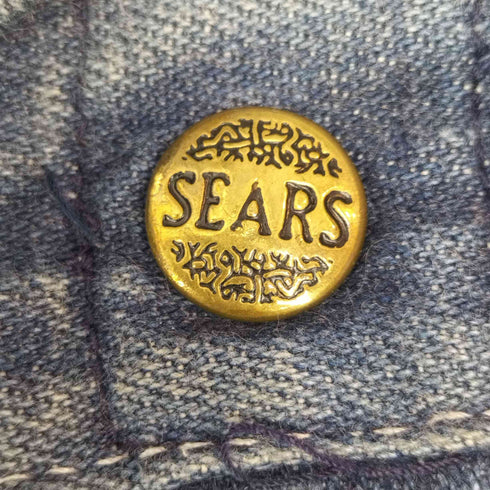 シアーズ Sears 70s ペインターデニムパンツ 白ステッチ SCOVILLジッパー メンズ 38×30