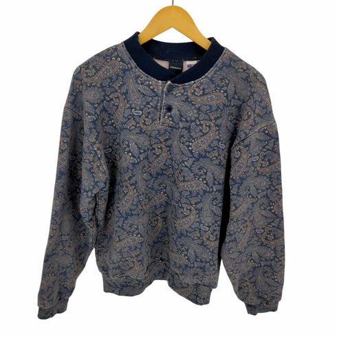 フレッシュジャイブ FRESHJIVE MADE IN USA ペイズリーヘンリーネックスウェット メンズ import:M