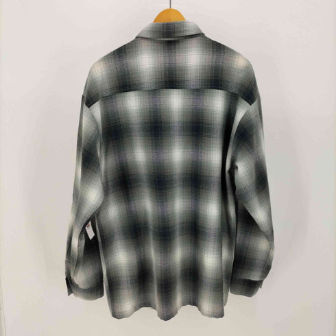 キャルトップ CALTOP 00S USA製 L/S PLAID SHIRT オンブレ チェック ネルシャツ メンズ import:L