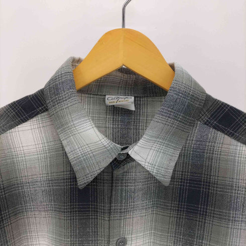 キャルトップ CALTOP 00S USA製 L/S PLAID SHIRT オンブレ チェック ネルシャツ メンズ import:L