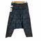 ブラックコムデギャルソン BLACK COMME des GARCONS AD2009 総柄 デニムサルエルパンツ メンズ JPN:XS
