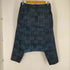 ブラックコムデギャルソン BLACK COMME des GARCONS AD2009 総柄 デニムサルエルパンツ メンズ JPN:XS