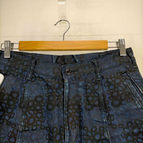 ブラックコムデギャルソン BLACK COMME des GARCONS AD2009 総柄 デニムサルエルパンツ メンズ JPN:XS