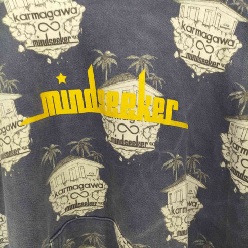 マインドシーカー Mindseeker SWEAT HOODIE 総柄 スウェット フーディー パーカー メンズ JPN:XL