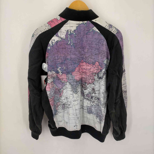 ラッドミュージシャン LAD MUSICIAN 17AW 世界地図柄リバーシブルサテンスカジャン(R/C SATIN REVERSIBLE BLOUSON メンズ JPN:44