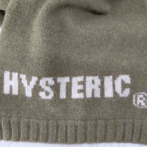 ヒステリック HYSTERIC ドクロデザイン ショートマフラー Y2K レディース ONE SIZE