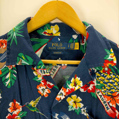 ポロラルフローレン POLO RALPH LAUREN レーヨン ポロベア アロハシャツ メンズ JPN:S