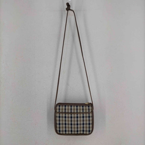 アクアスキュータム AQUASCUTUM チェック柄 ショルダーバック レディース
