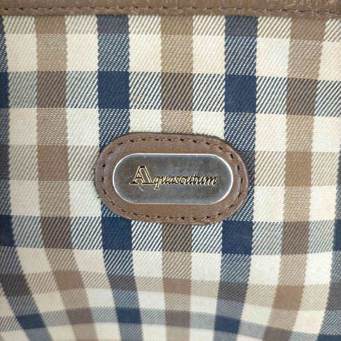 アクアスキュータム AQUASCUTUM チェック柄 ショルダーバック レディース